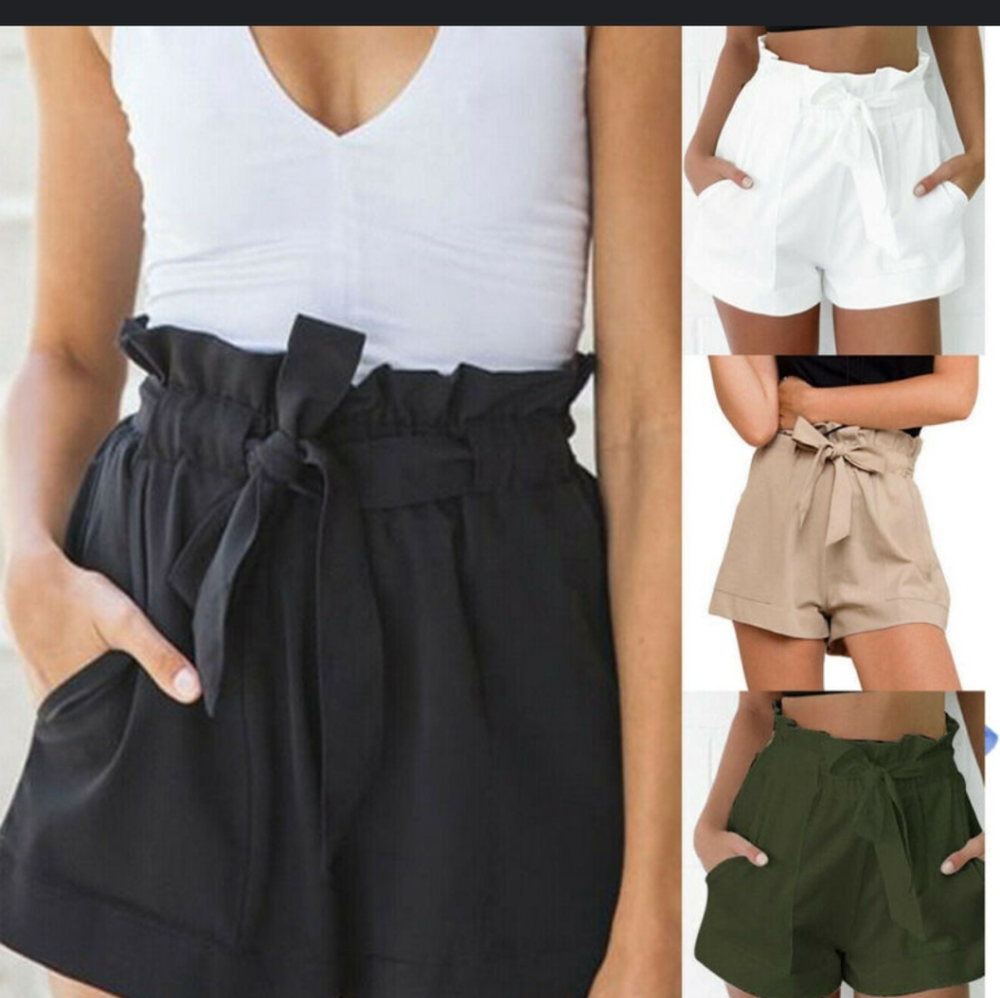 Summer Womens Casual Shorts high waisted